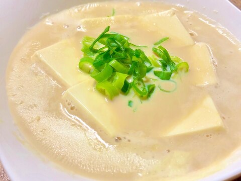 ミツカン八方だしの味付けのみ！超簡単豆腐豆乳スープ